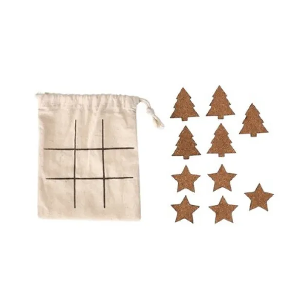  Tic Tac Toe game, Christmas pattern neutral