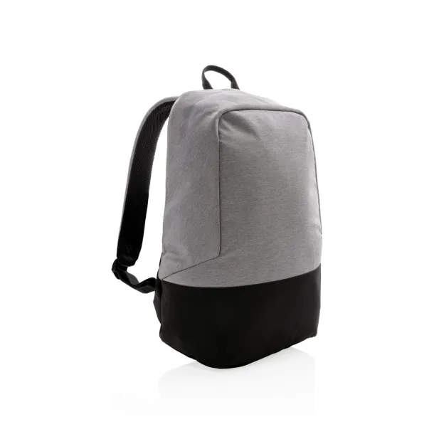  Standard RFID anti theft backpack PVC free - XD Collection Grey Black