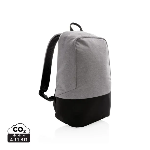  Standard RFID anti theft backpack PVC free - XD Collection Grey Black