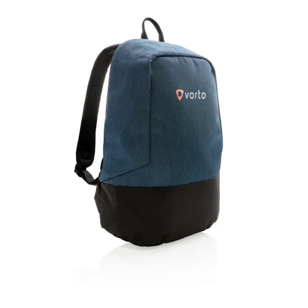  Standard RFID anti theft backpack PVC free - XD Collection Blue Black