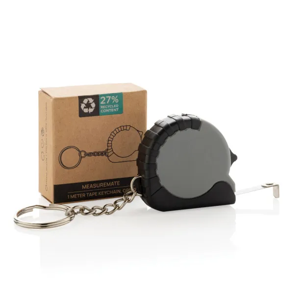  MeasureMate RCS reycled ABS 1 meter tape keychain - XD Collection Grey 