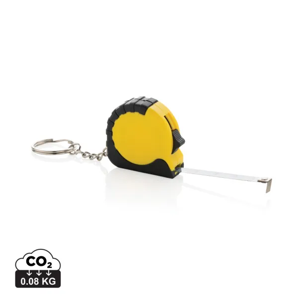  MeasureMate RCS reycled ABS 1 meter tape keychain - XD Collection Yellow 