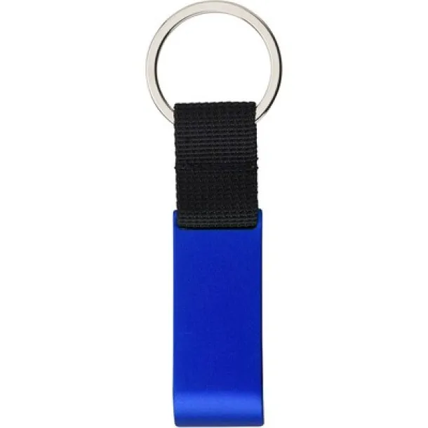  Keyring, bottle opener and shopping cart coin blue