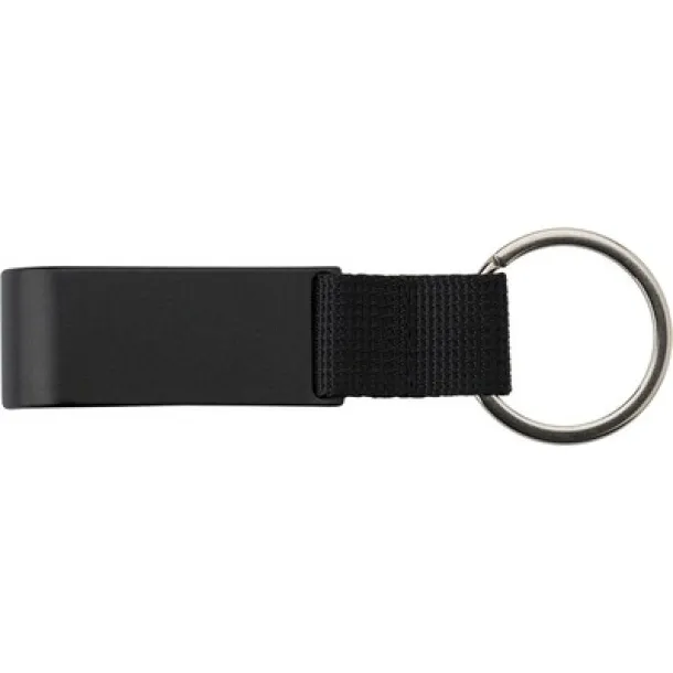  Keyring, bottle opener and shopping cart coin black