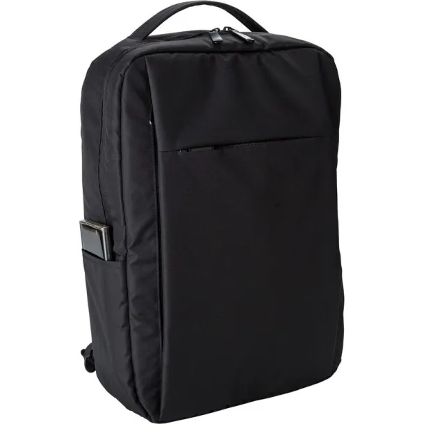  RPET laptop backpack 16" black