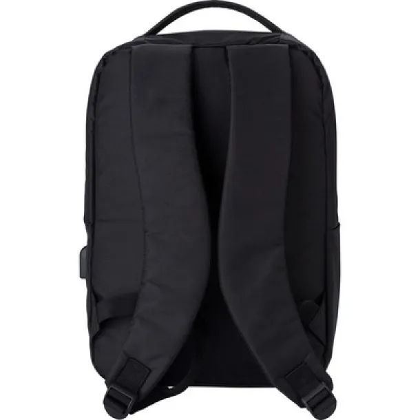 RPET laptop backpack 16" Crna