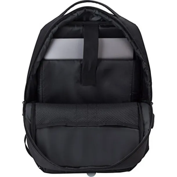  RPET laptop backpack 16" Crna