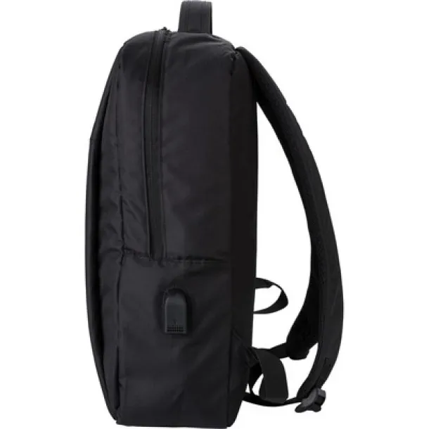  RPET laptop backpack 16" Crna