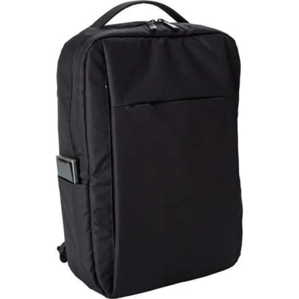  RPET laptop backpack 16" Crna