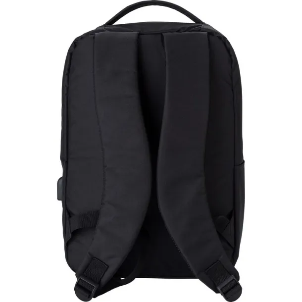  RPET laptop backpack 16" black