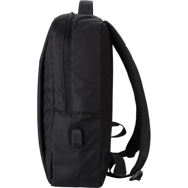  RPET laptop backpack 16" Crna
