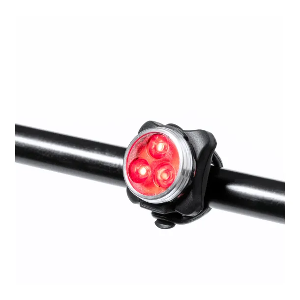 Bilux rechargeable bicycle light set Black