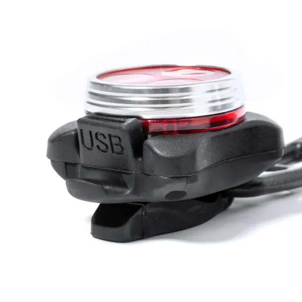 Bilux rechargeable bicycle light set Black