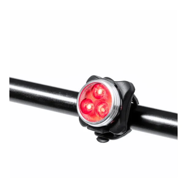 Bilux rechargeable bicycle light set Black