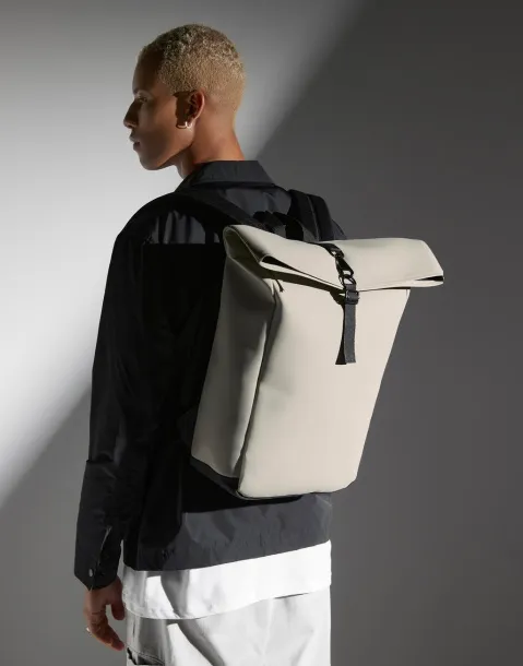  Matte PU Rolltop Backpack - Bagbase