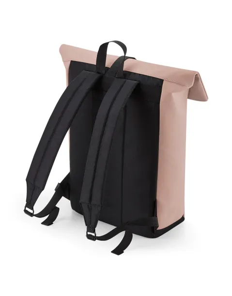  Matte PU Rolltop Backpack - Bagbase