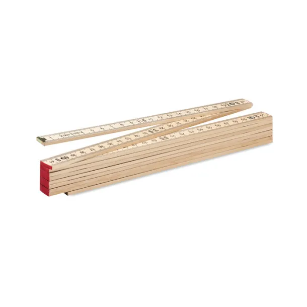 ARA Carpenter ruler in wood 2m Wood