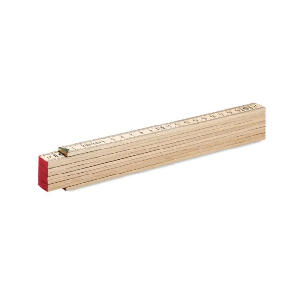 ARA Carpenter ruler in wood 2m Wood