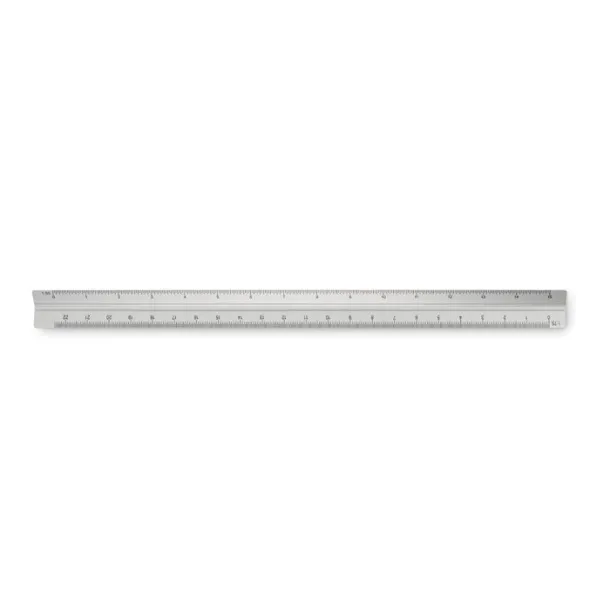 TRIA 30cm Ruler in aluminium Matt Silver