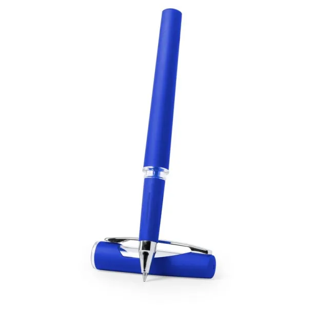  Roller ball pen with cap blue