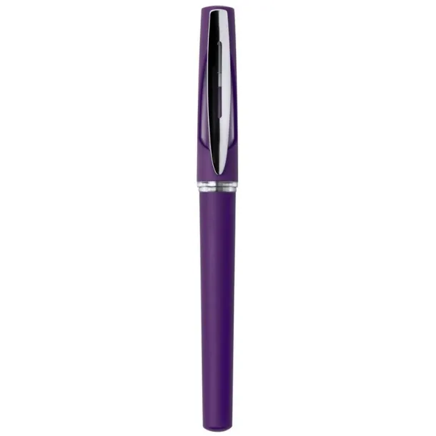  Roller ball pen with cap purple