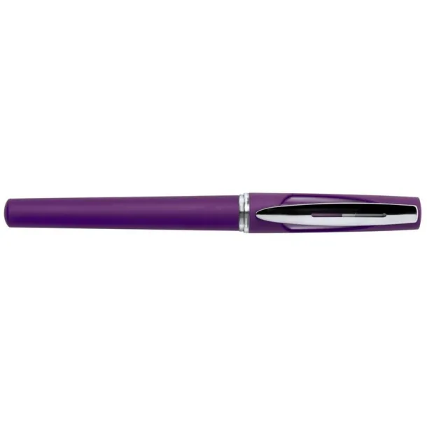  Roller ball pen with cap purple