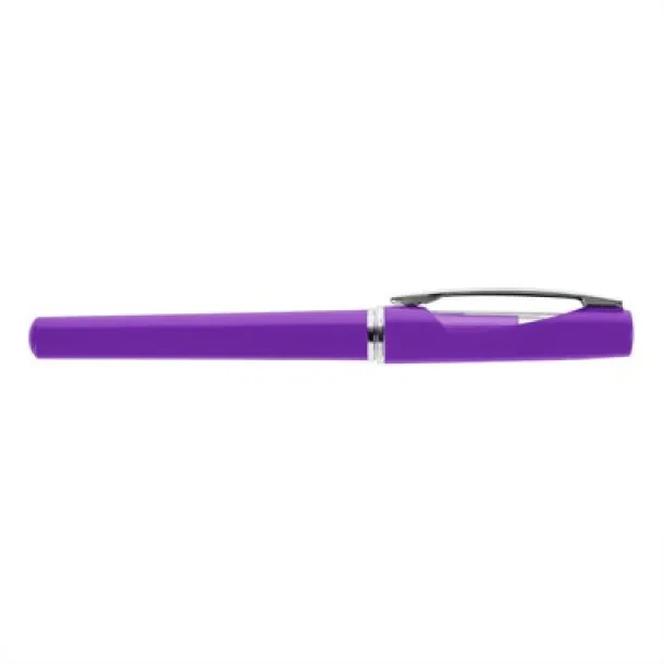  Roller ball pen with cap purple