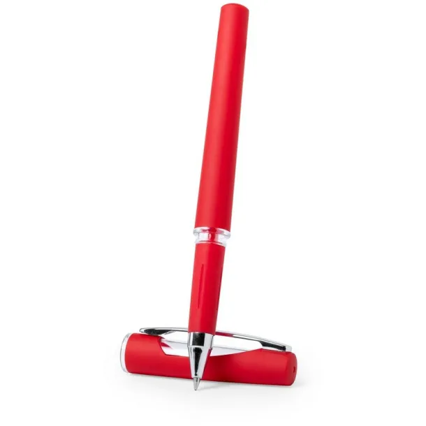  Roller ball pen with cap Crvena