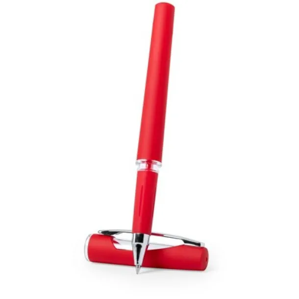  Roller ball pen with cap Crvena