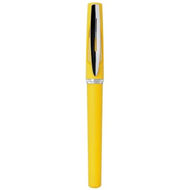  Roller ball pen with cap yellow