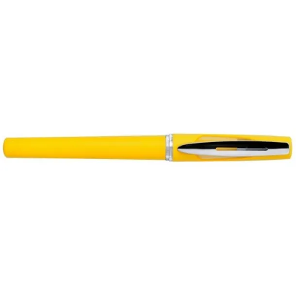  Roller ball pen with cap yellow