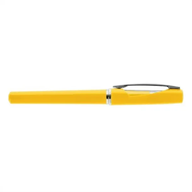  Roller ball pen with cap yellow