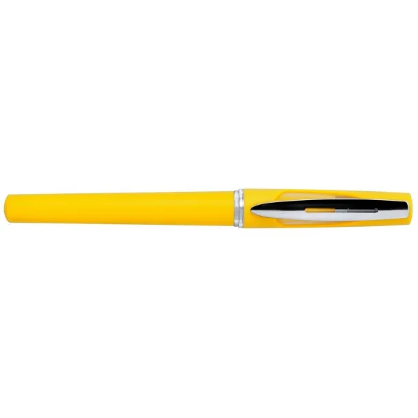  Roller ball pen with cap yellow