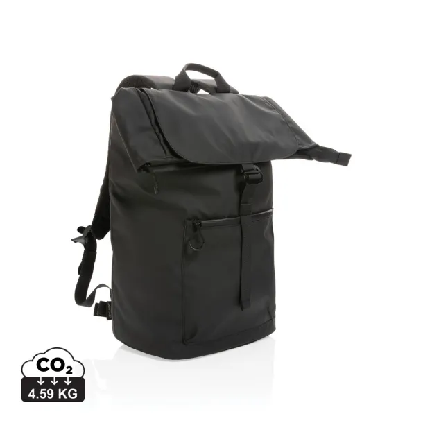 Impact AWARE™ RPET Water resistant 15.6"laptop backpack - XD Collection Black 