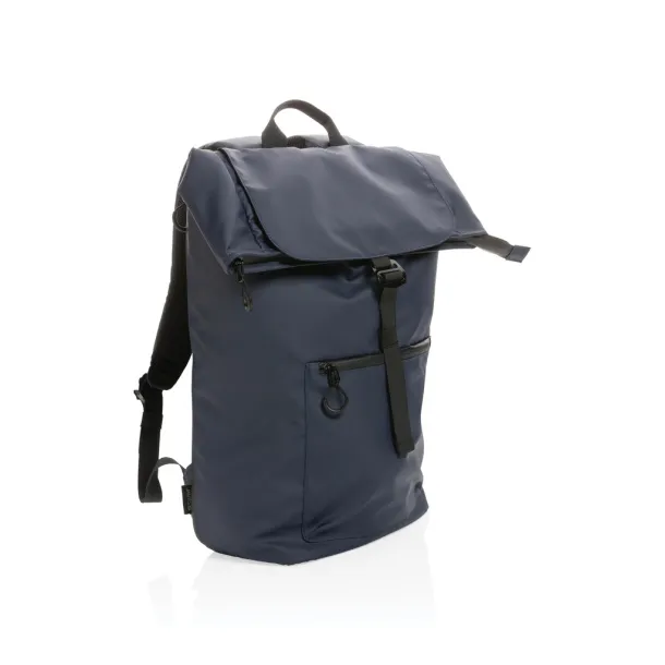 Impact AWARE™ RPET Water resistant 15.6"laptop backpack - XD Collection Navy Blue 