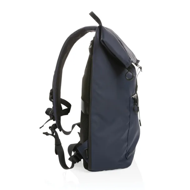 Impact AWARE™ RPET Water resistant 15.6"laptop backpack - XD Collection Navy Blue 