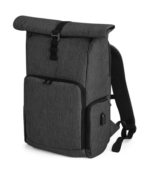  Q-Tech Charge Roll-Top Backpack - Quadra Granite Marl