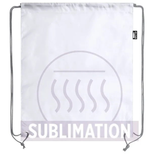 RPET drawstring bag Bijela
