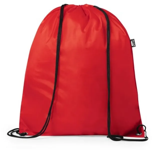  RPET drawstring bag Crvena