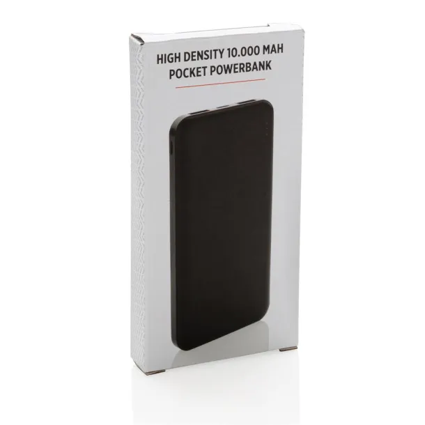  Prijenosna baterija visoke gustoće, 10 000 mAh - XD Collection Crna