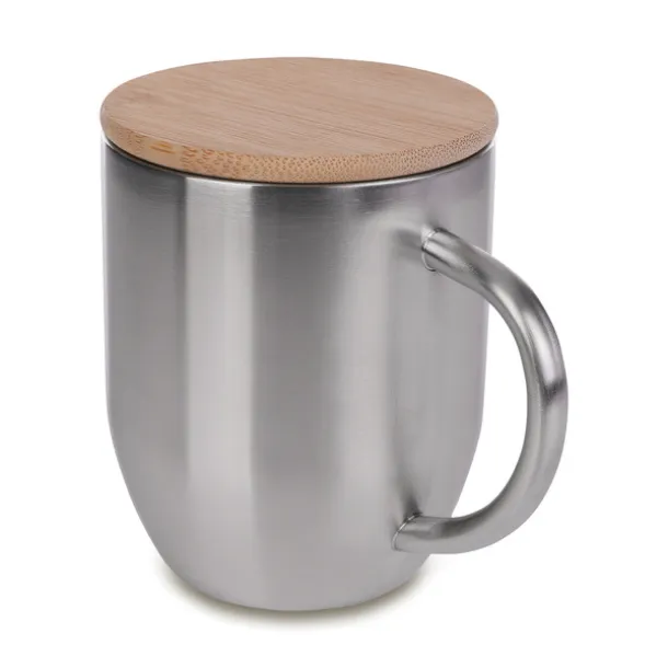 MALOY 350 ml steel mug Silver