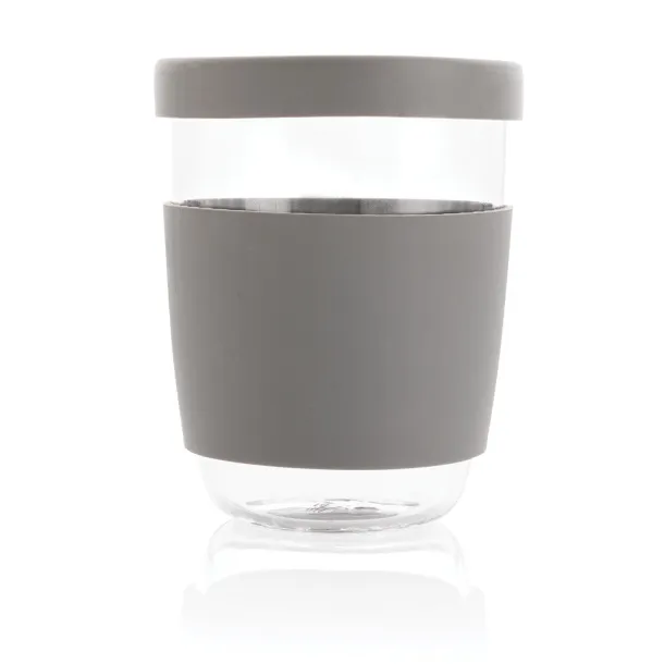  Ukiyo borosilikatna čaša sa silikonskim poklopcem i navlakom, 360 ml - Ukiyo Siva 