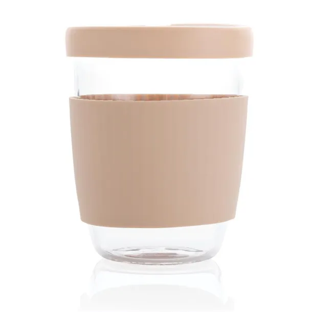  Ukiyo borosilikatna čaša sa silikonskim poklopcem i navlakom, 360 ml - Ukiyo brown, white