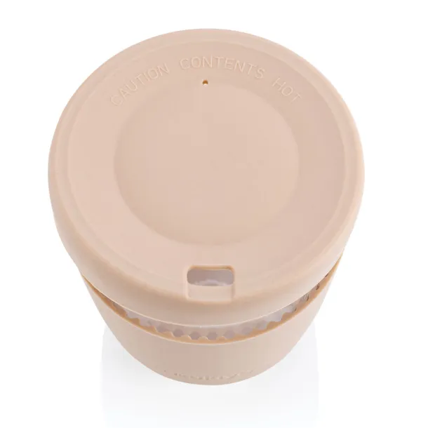  Ukiyo borosilikatna čaša sa silikonskim poklopcem i navlakom, 360 ml - Ukiyo brown, white