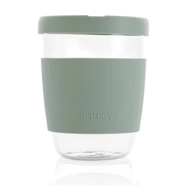  Ukiyo borosilikatna čaša sa silikonskim poklopcem i navlakom, 360 ml - Ukiyo 45533C 