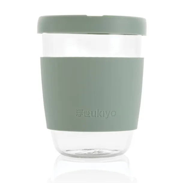  Ukiyo borosilikatna čaša sa silikonskim poklopcem i navlakom, 360 ml - Ukiyo 45533C 