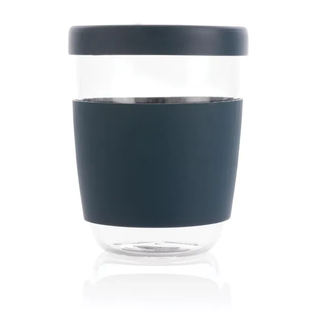  Ukiyo borosilikatna čaša sa silikonskim poklopcem i navlakom, 360 ml - Ukiyo Plava 