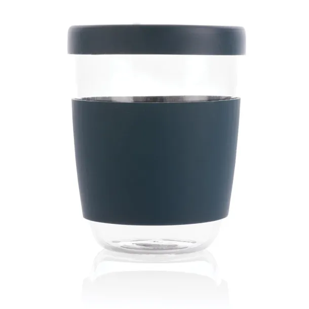  Ukiyo borosilikatna čaša sa silikonskim poklopcem i navlakom, 360 ml - Ukiyo Plava 