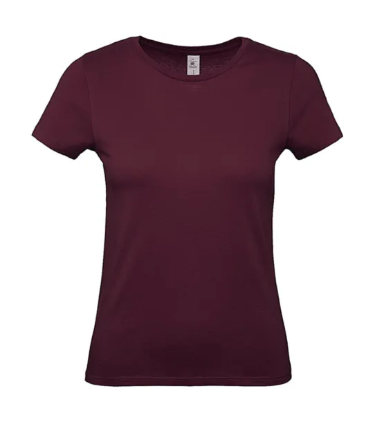 #E150 ženska kratka majica, 145 g/m² - B&C burgundac