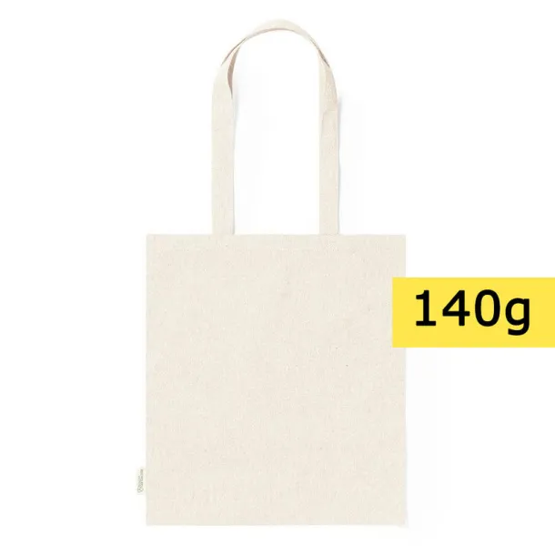  Recycled cotton shopping bag, 140 g/m2 neutral